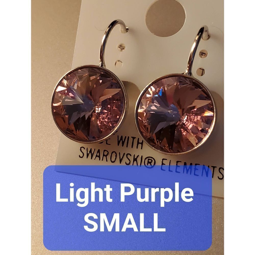 New! Swarovski Element Light Purple Small Wedding. Simple. Work.‎ Minimalist